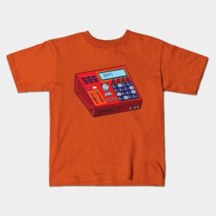 Beat Maker (Red + Cosmic Cobalt Colorway) Analog / Music Kids T-Shirt